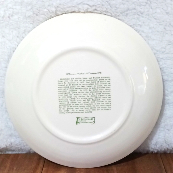 Vintage 1972 Dodge City Kansas Centennial plate. - Picture 2 of 3